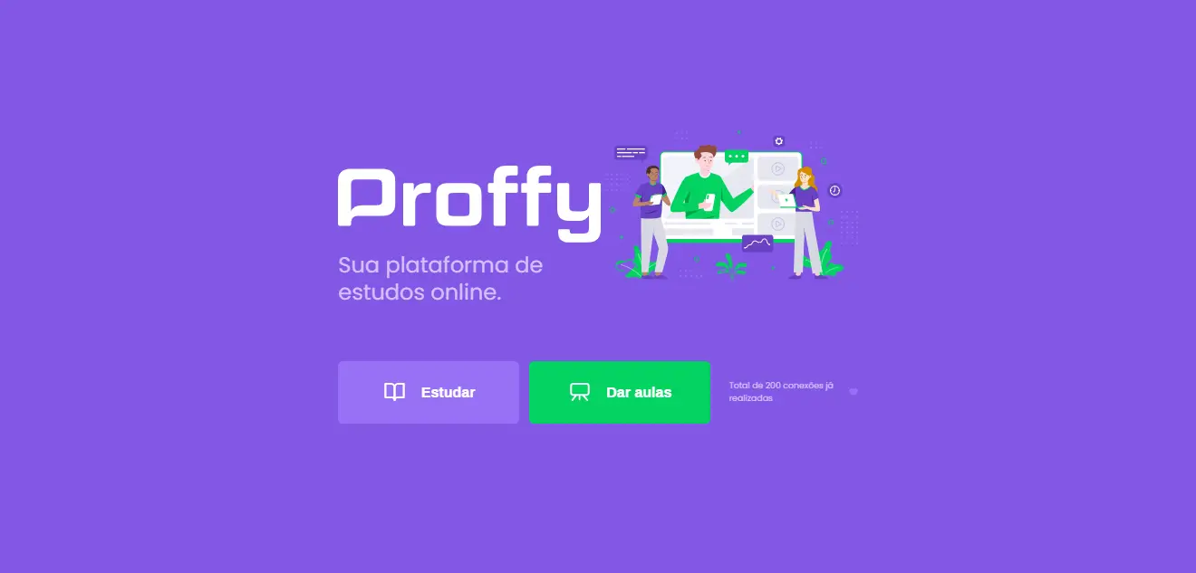 Image of the proffy project home screen